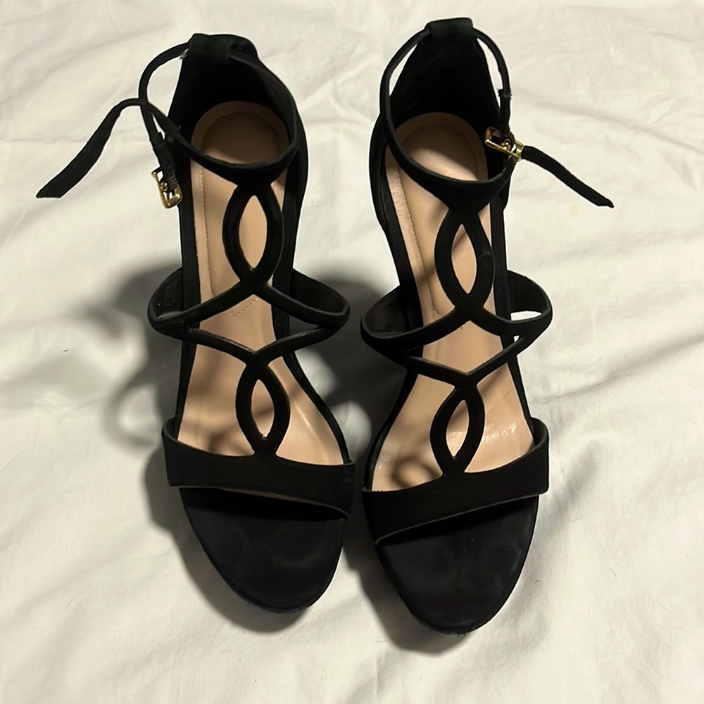 Aldo Black Women Wedge Shoes Size 6